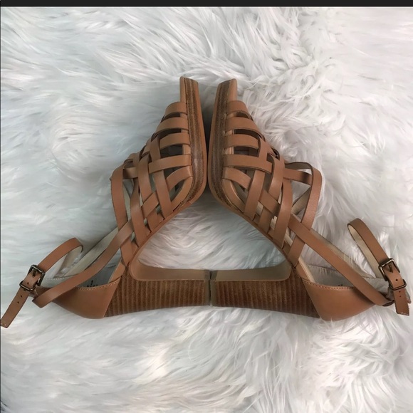 🦩SOLD🦩Seychelles Strappy Ankle Tan Leather - Picture 4 of 12